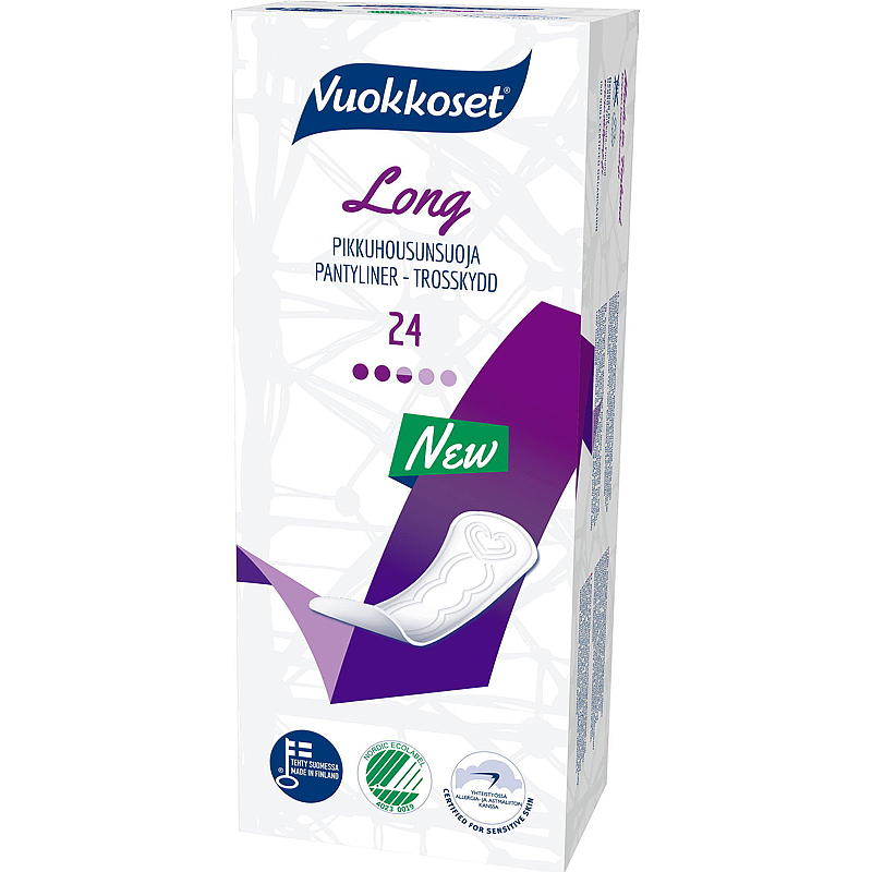 Vuokkoset Truseinnlegg 24-pk, lange, Vuokkoset