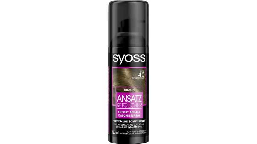 syoss Ansatz Retoucher Kaschierspray 120 ml braun - braun