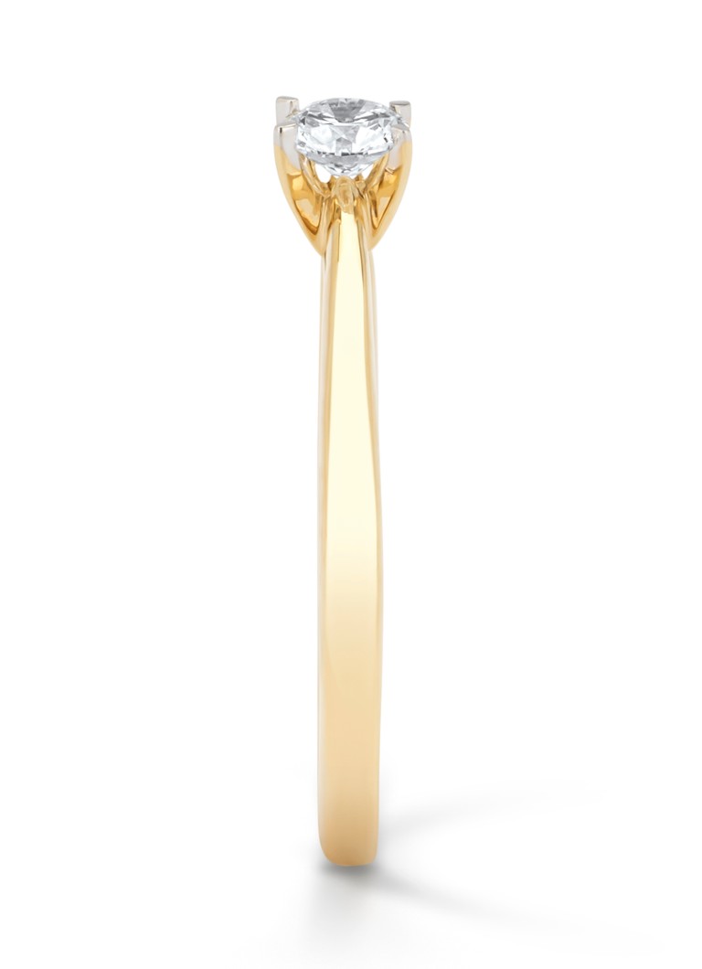 Inel din aur Diamond Point, diamant Starlight de 0.20 ct