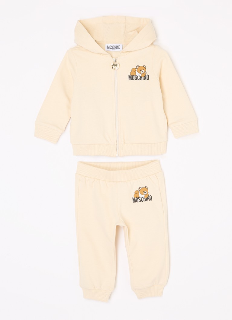 Set pentru copii Moschino format dintr-un hanorac și pantaloni de trening din bumbac organic, 2 piese.