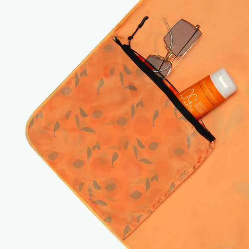 Ty Bihan - Orange rectangular microfiber towel