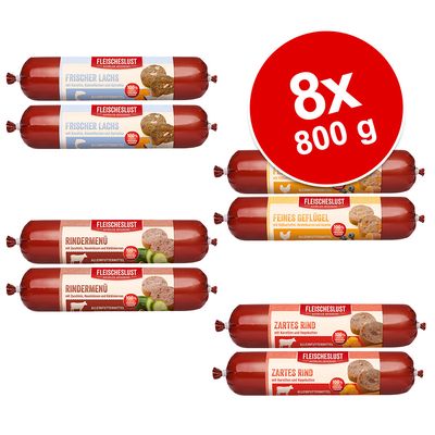 Fleischeslust Mixpaket 4 Sorten 8 x 400 g