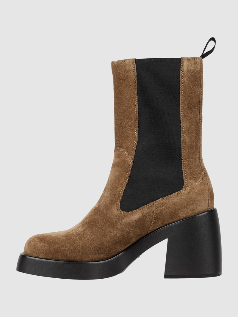 Chelsea Boots aus Veloursleder Modell 'Brooke' in beige