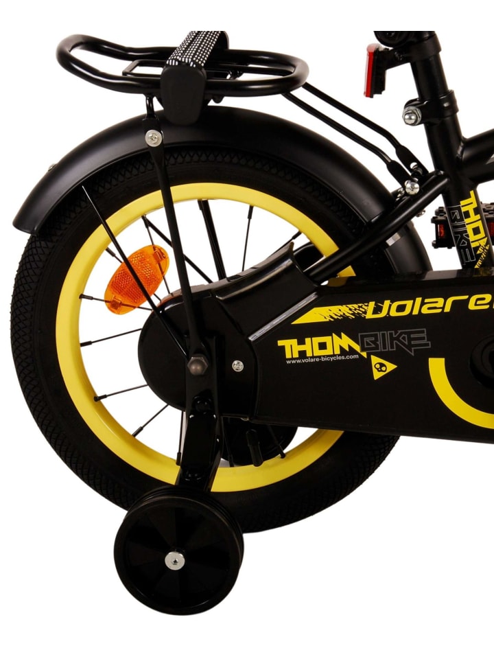 Volare Kinderfahrrad Thombike für Jungen 14 Zoll Kinderrad in Schwarz Gelb 4 Jahre günstig kaufen onesize