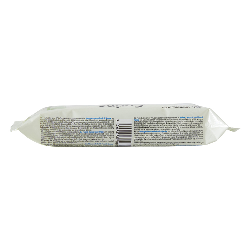 corine de farme Lingettes change Fresh&Natural x56 (fibres biodégradables) Lingettes Bébé