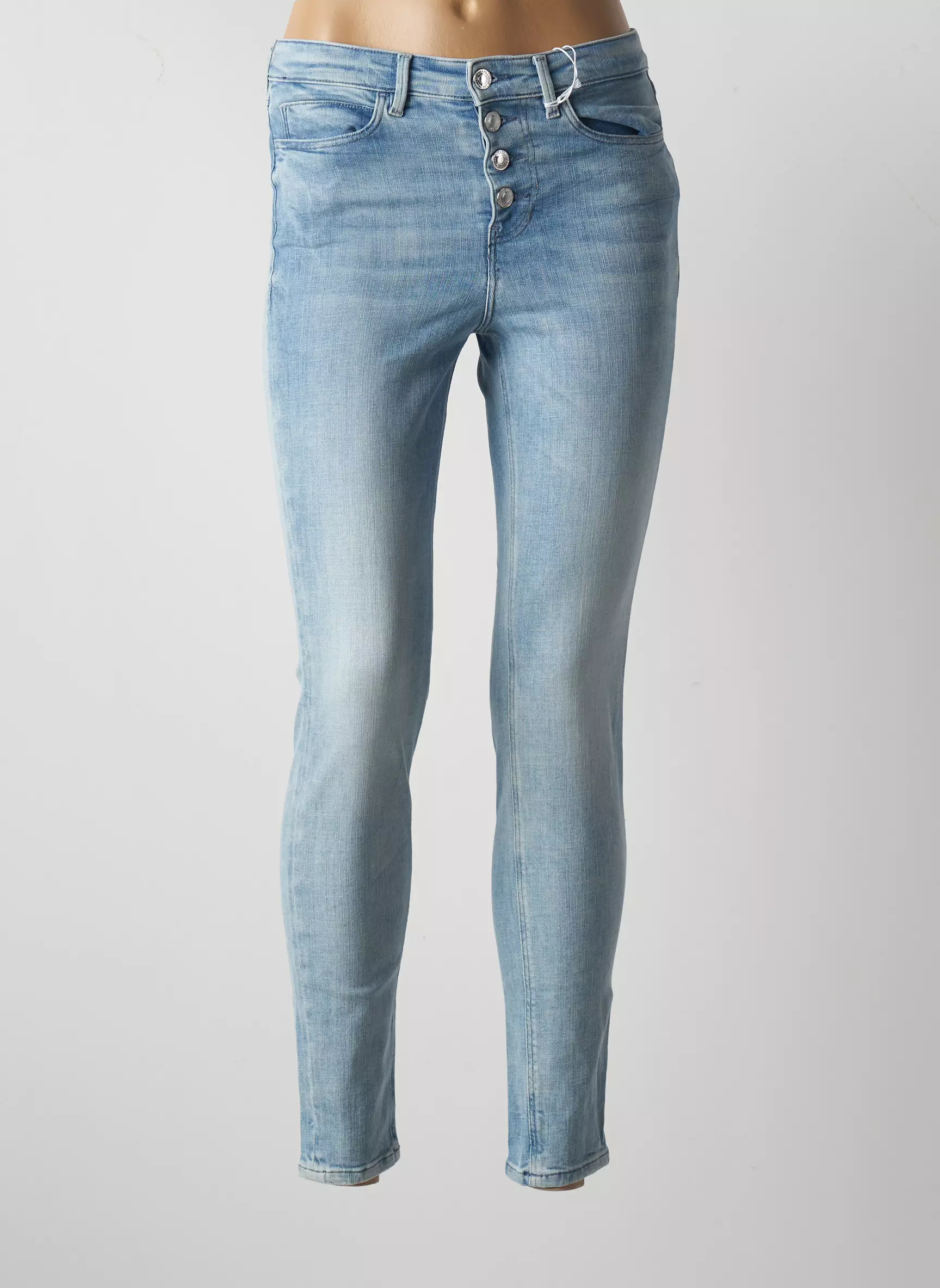 Guess Jeans Skinny Femme couleur bleu