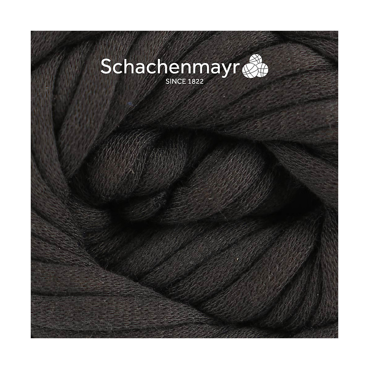 Handstrickgarne Cotton Jersey, 100g Schwarz