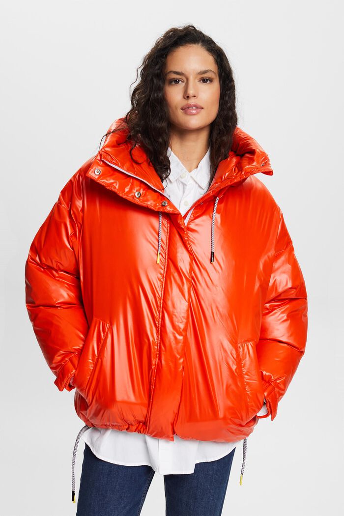 Steppjacke in Glanzoptik