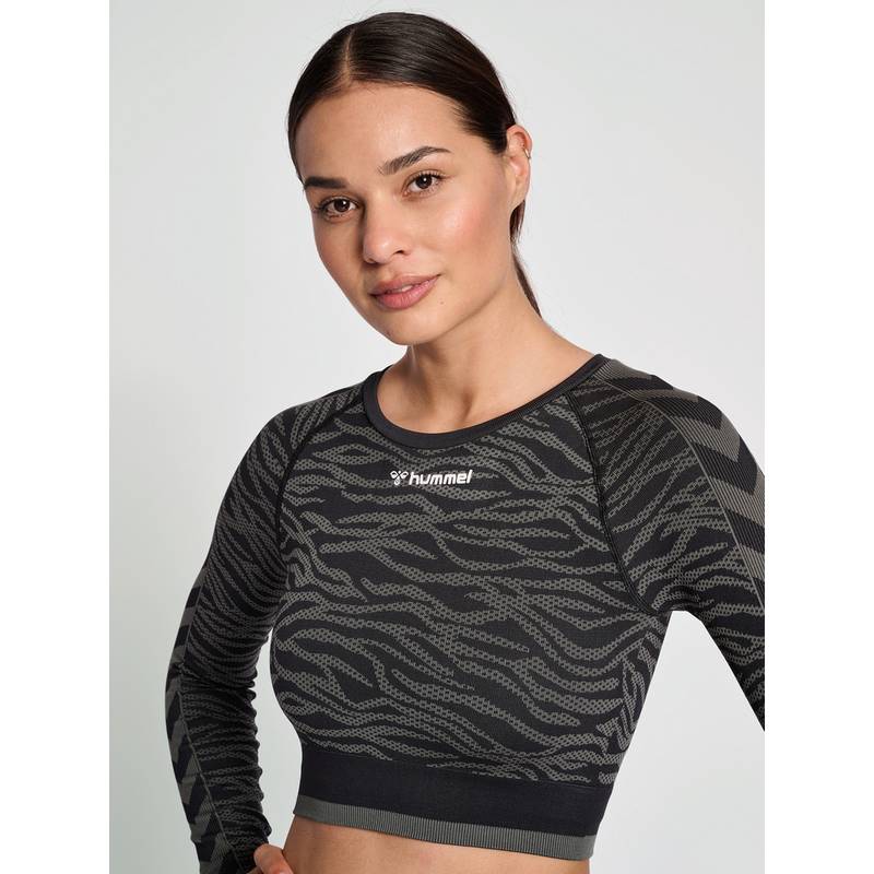 hummel hmlMT SAGA SEAMLESS CROP T-SHIRT LS T-Shirt Damen