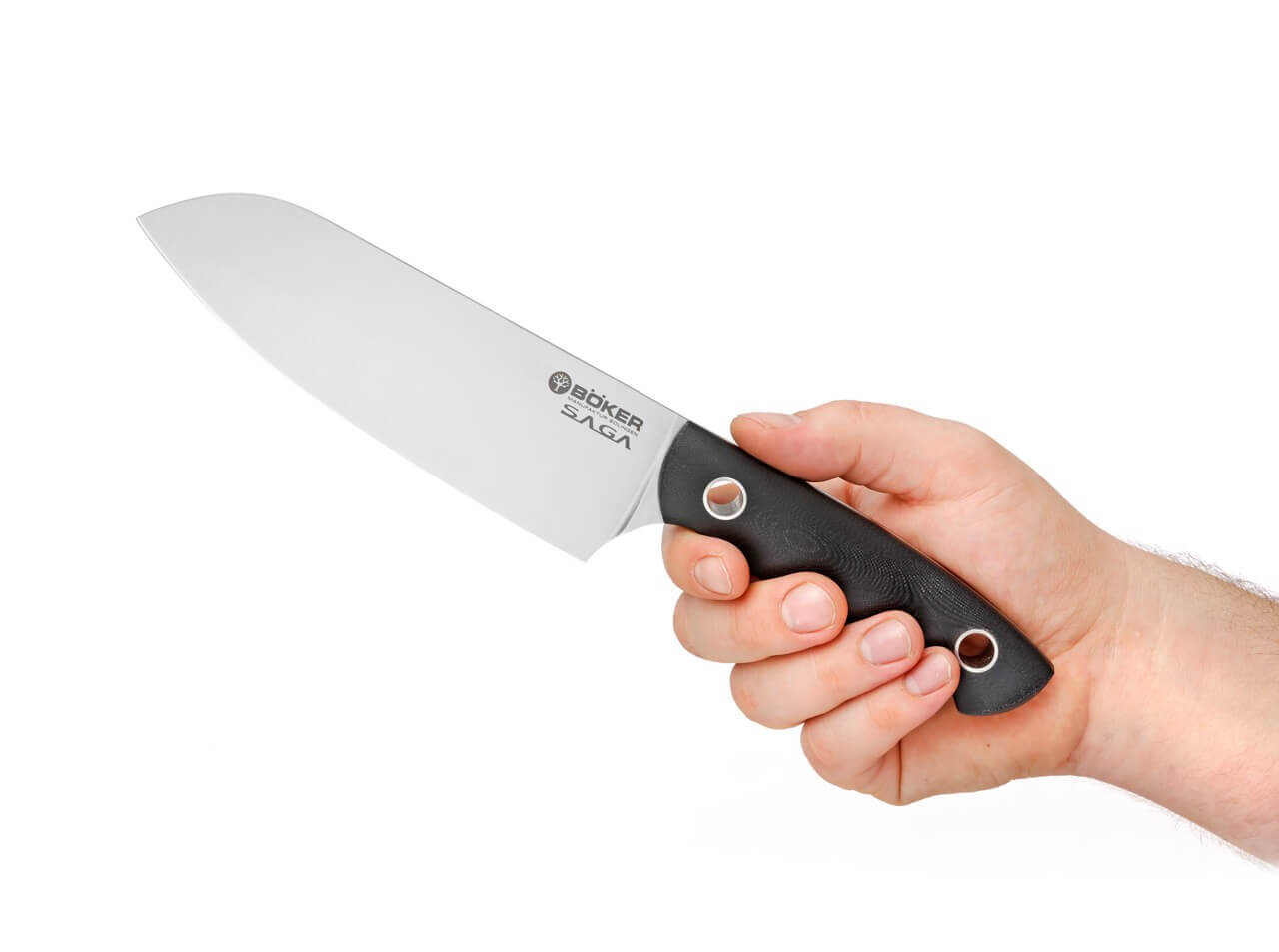 Saga Santoku G10 Satin