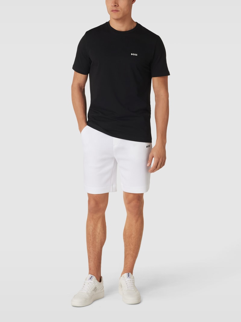T-Shirt im 2er-Pack mit Logo-Print in weiß