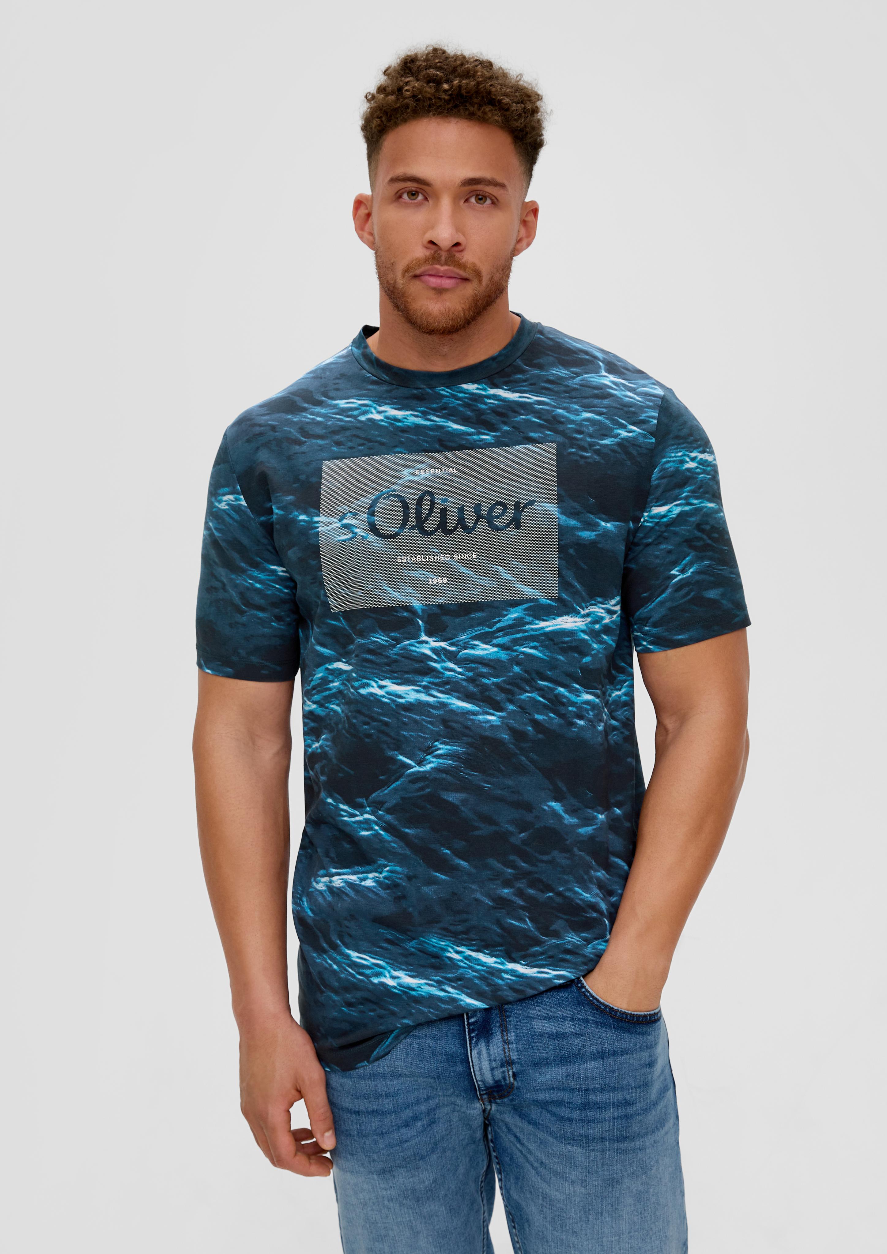 T-Shirt aus Baumwollstretch  2139667-69F1
