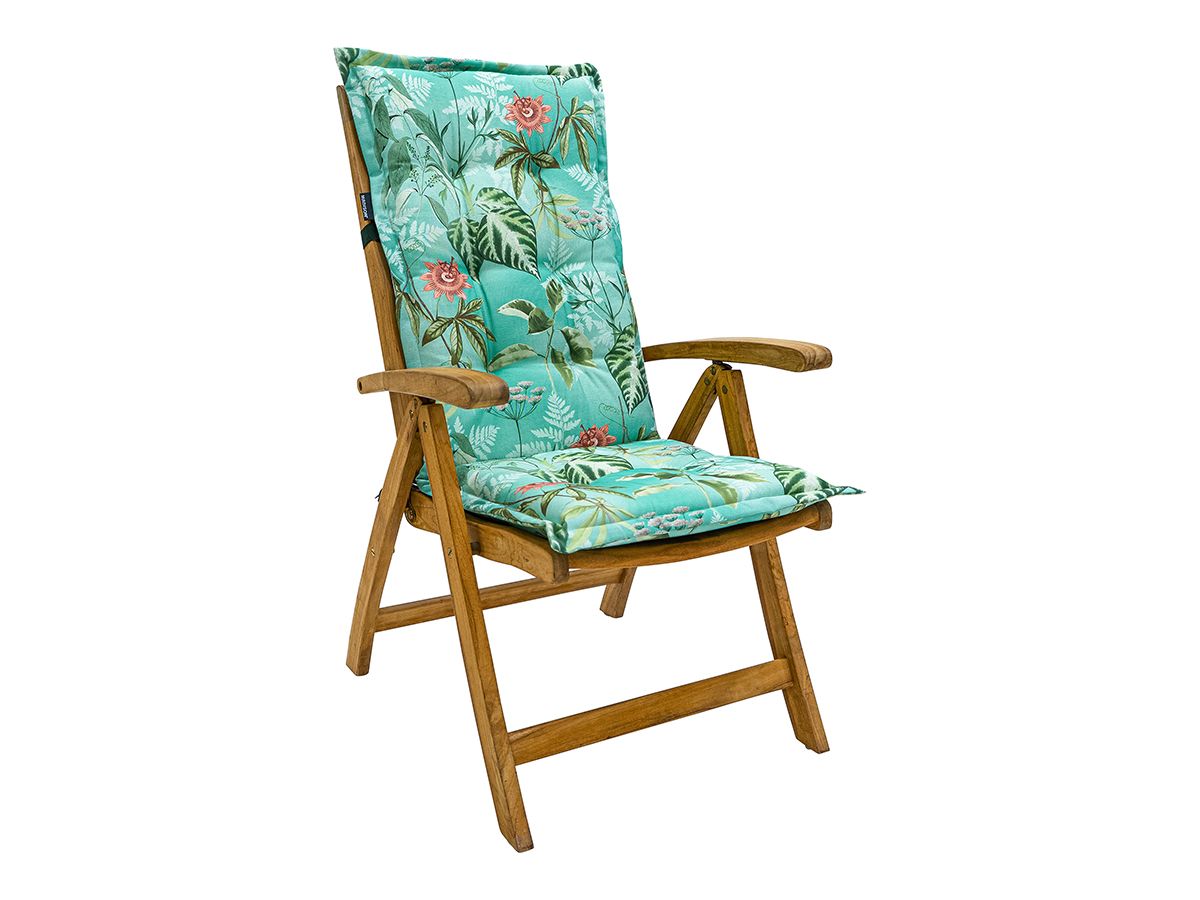 Madison Mauel Pastellblau 123 x 50 Gartenstuhlkissen mit hoher Rückenlehne