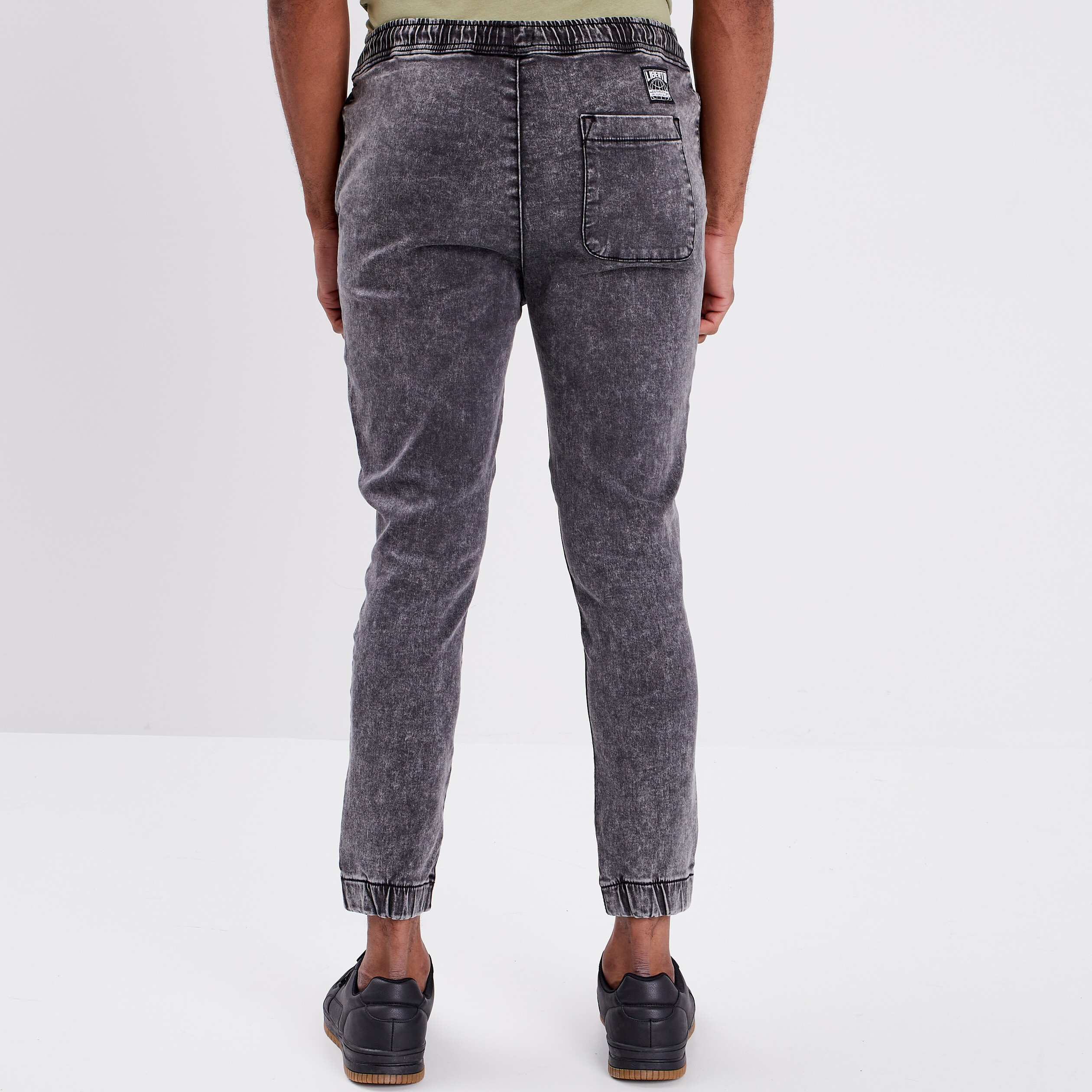 Pantalon de jogging taille élastiquée noir homme | La Halle