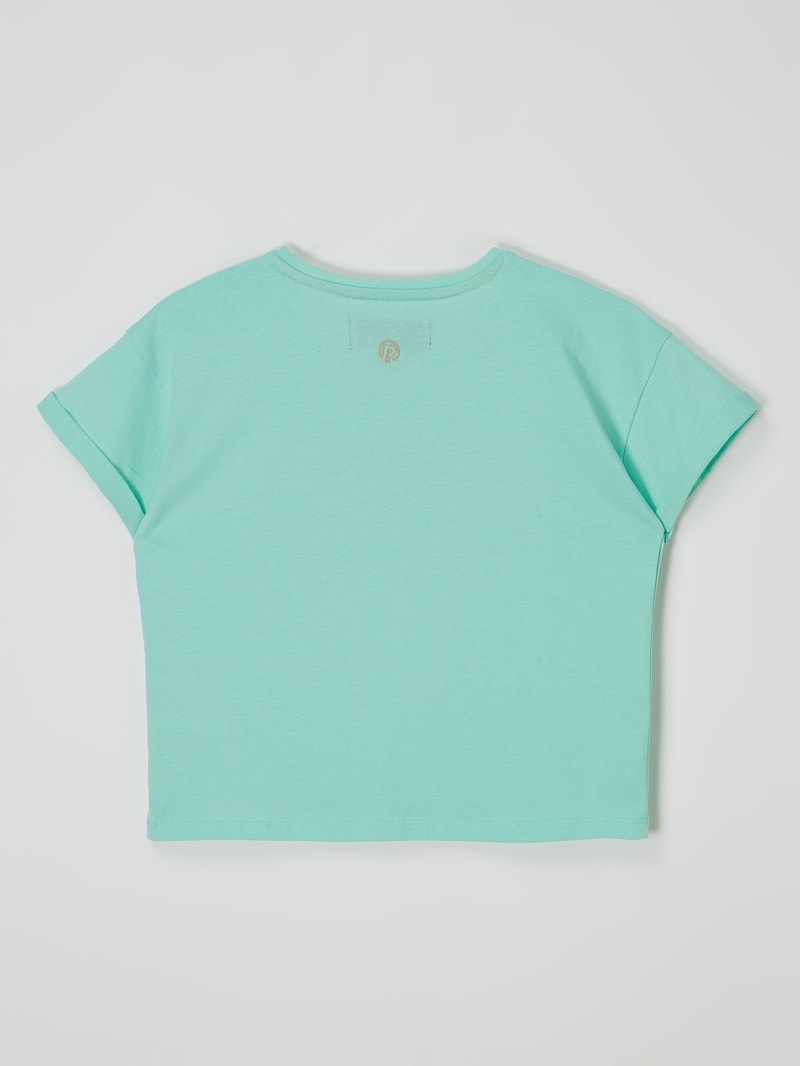 Boxy Fit T-Shirt aus Baumwolle Modell 'Charlotte' in mint
