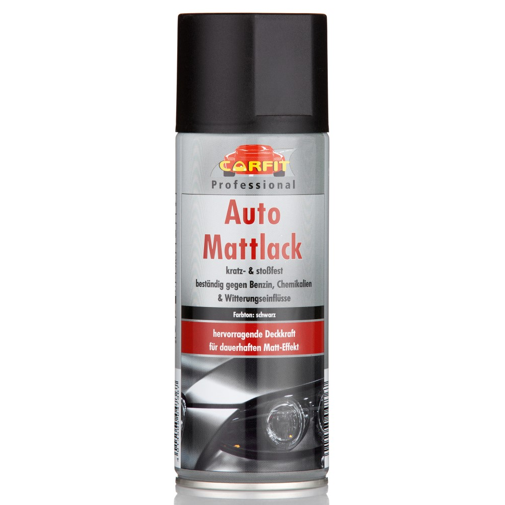 Carfit Auto Mattlack - Schwarz