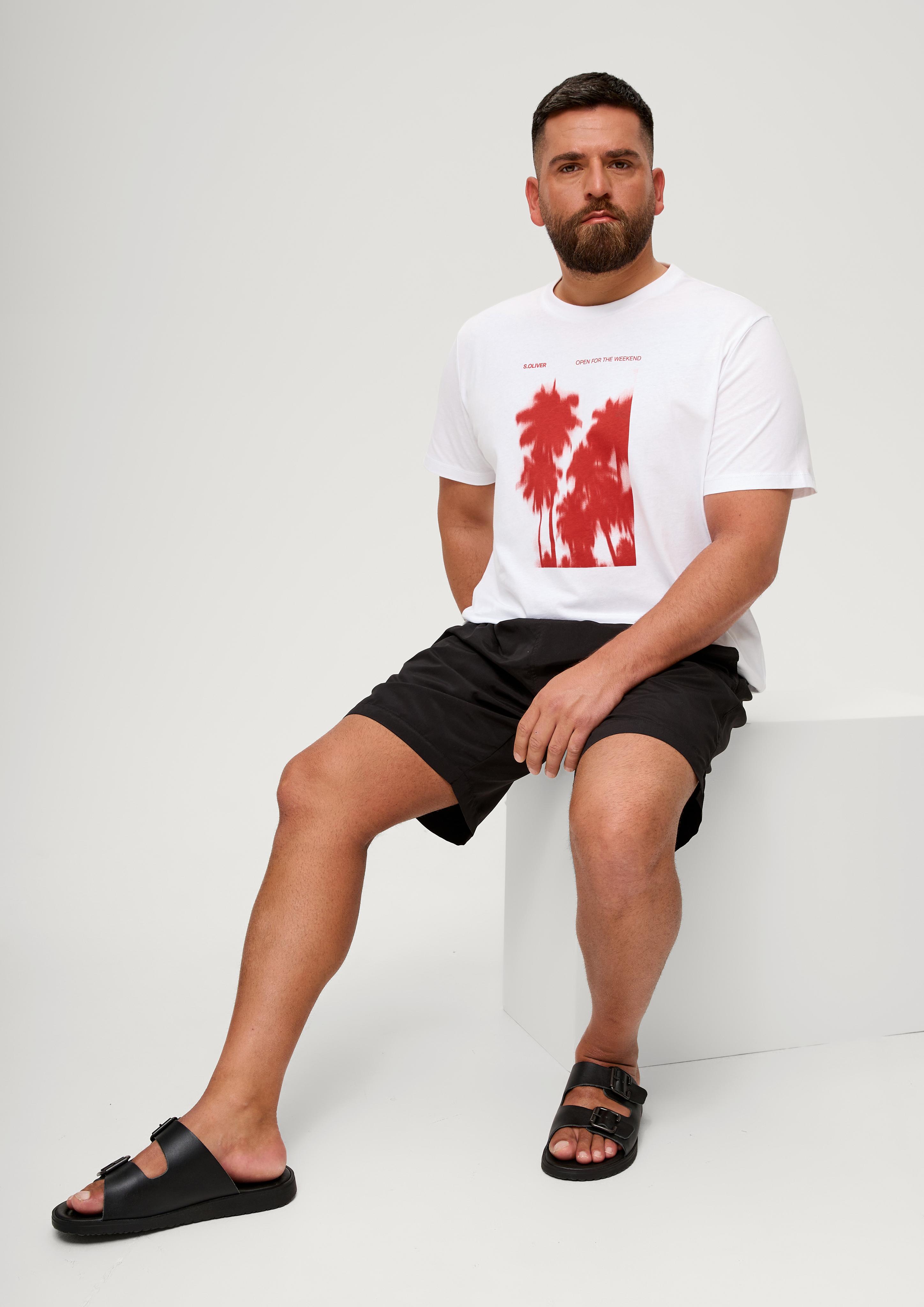 Baumwollshirt mit Frontprint  2135645-01D1