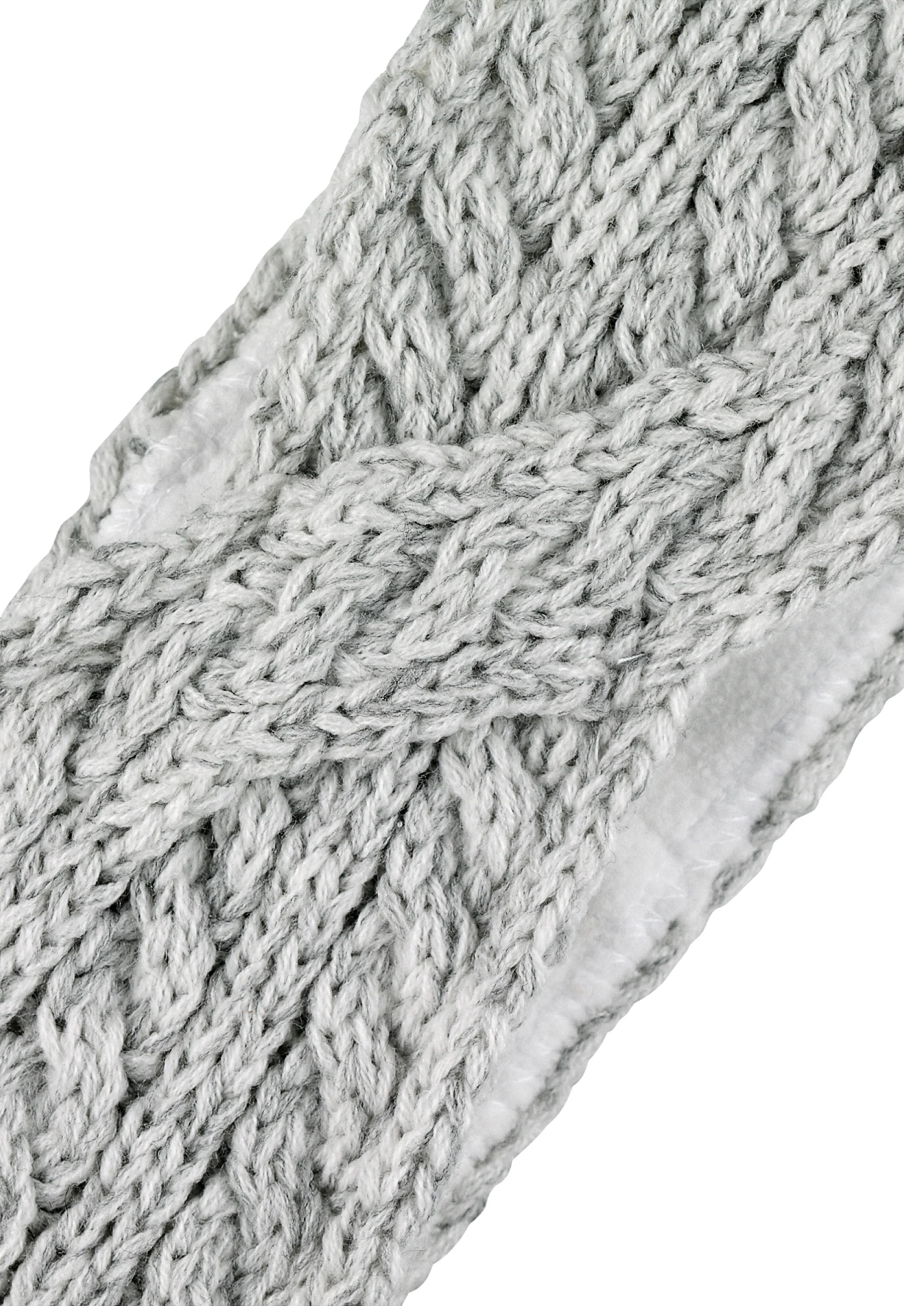 Strick-Stirnband mit Zopfmuster in Wickeloptik