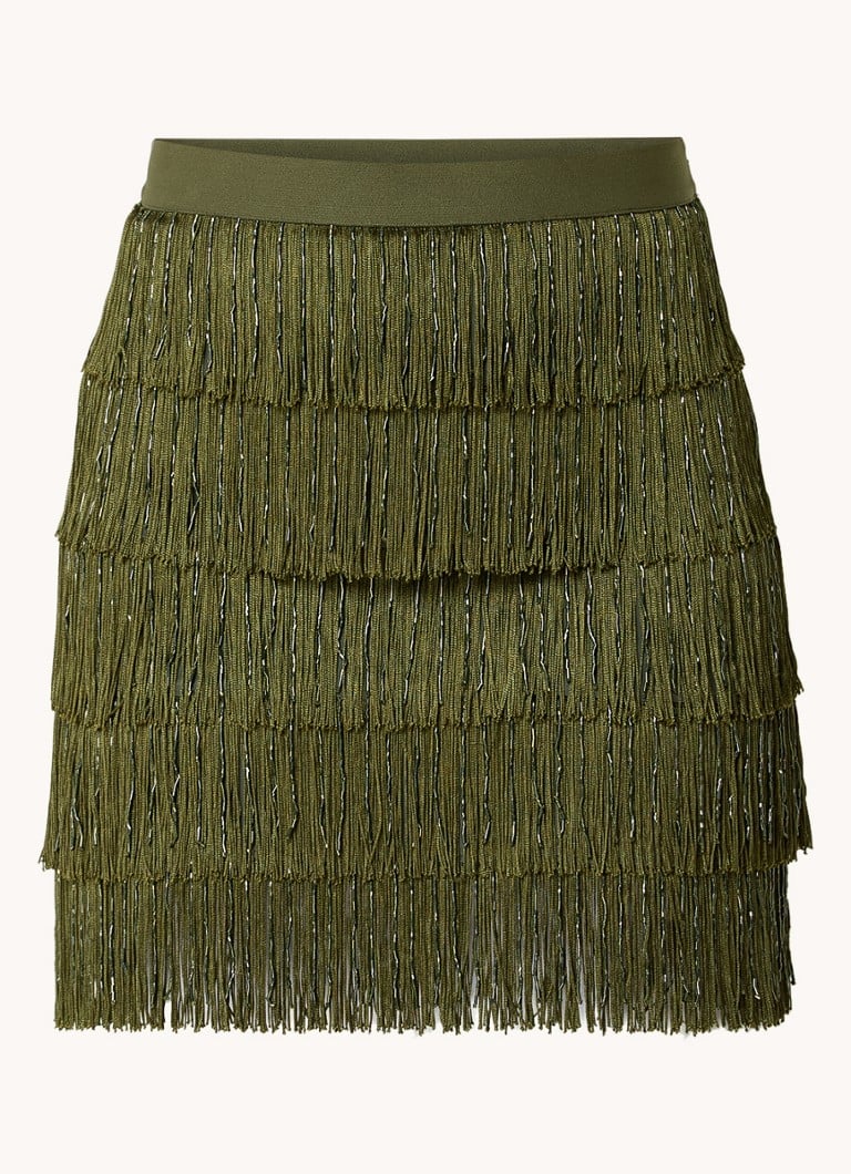 Spódnica mini z frędzlami MaxMara Garonna