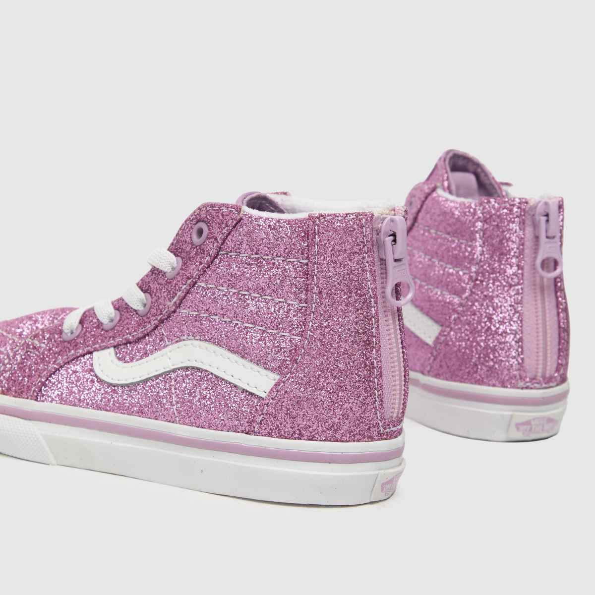 Vans Rózsaszín Sk8-Hi Zip Csillámos Lány Kisgyermek Tornacipő