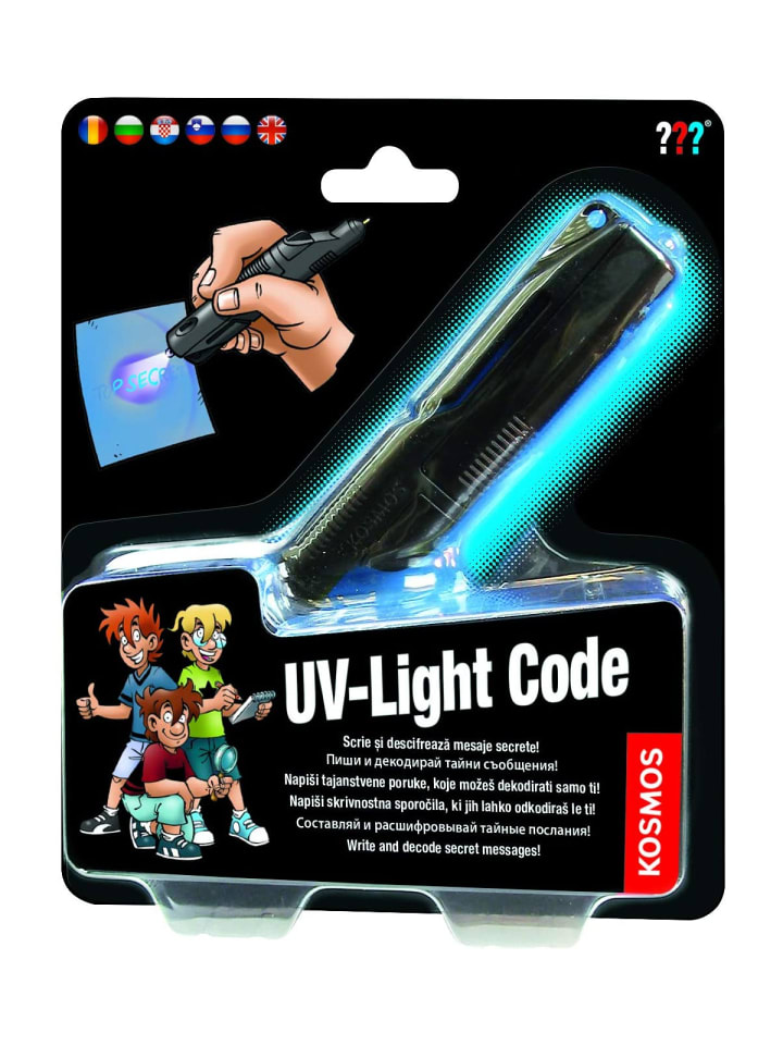 Kosmos Die Die Fragezeichen ??? - UV-Light Code in schwarz günstig kaufen onesize