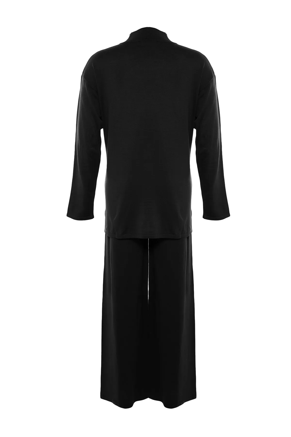Trendyol Curve  Schwarzes Strickoberteil und -unterteil-Set mit Cut-Outs