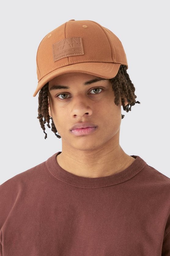 Man PU-Kappe in Tan