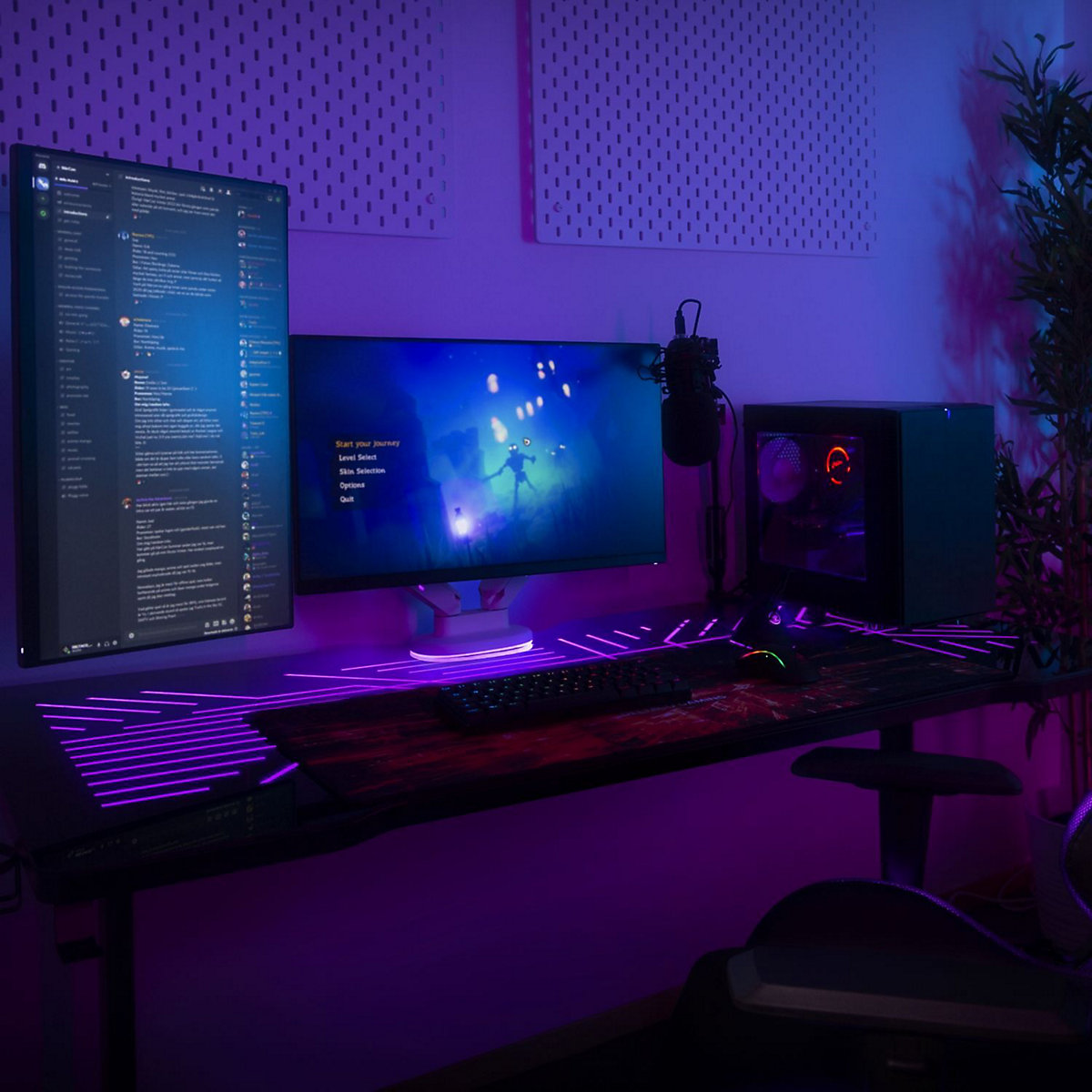 DT420 RGB Gaming Tisch LED-Beleuchtung