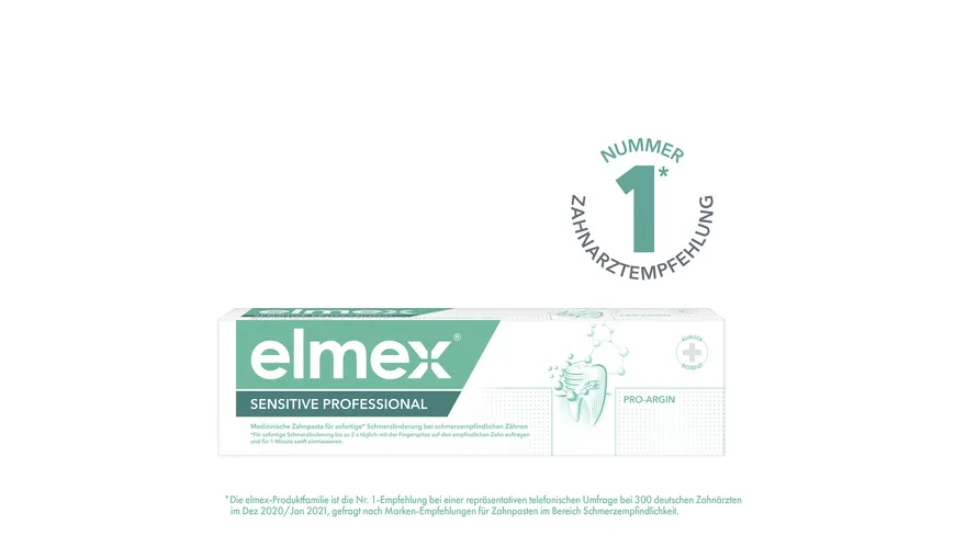 elmex Zahnpasta Sensitive Professional - Zahncreme bei schmerzempfindlichen Zähnen 75 ml
