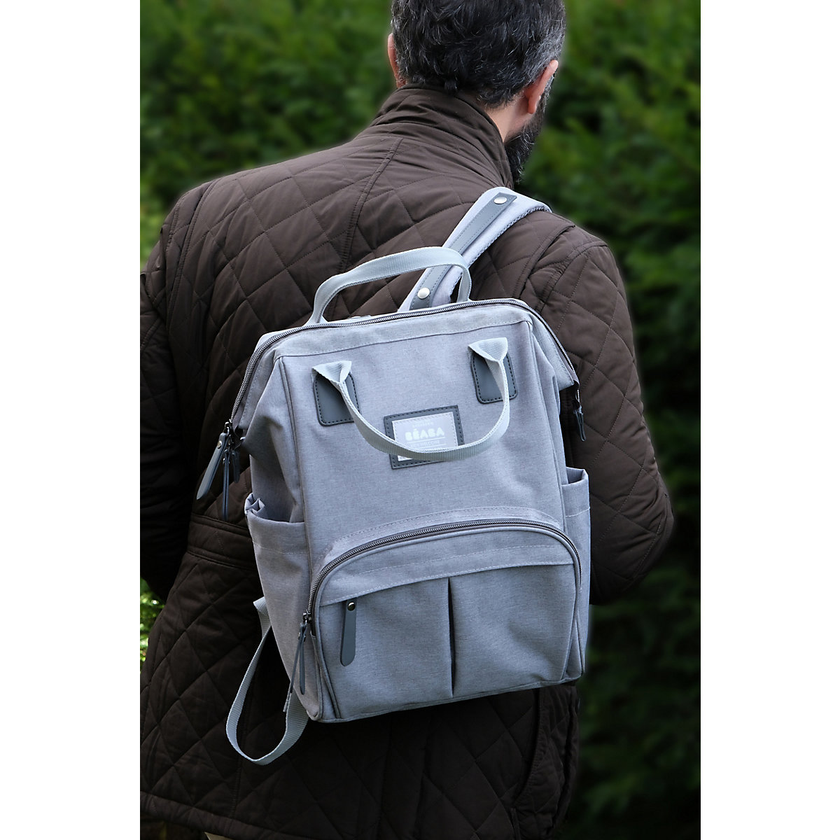 Wickeltasche Wellington - Graumeliert