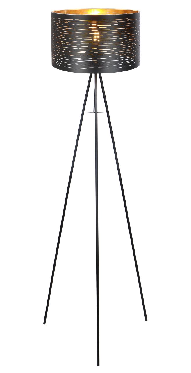 Globo Lighting - TUNNO - Stehleuchte Metall schwarz, 1x E27