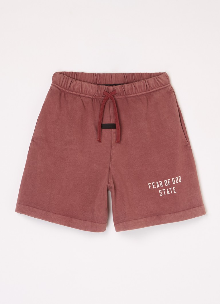 Pantaloni scurți sport cu logo larg Fear of God Essentials