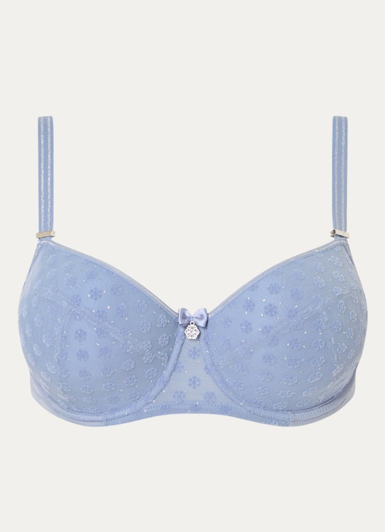 Reggiseno a balconcino imbottito Marlies Dekkers Snowflake con inserti in lurex