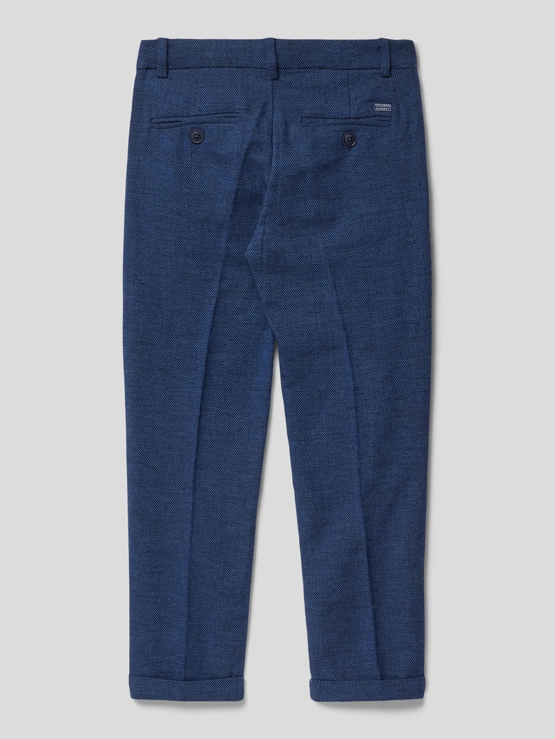 Hose mit Bügelfalten in marineblau