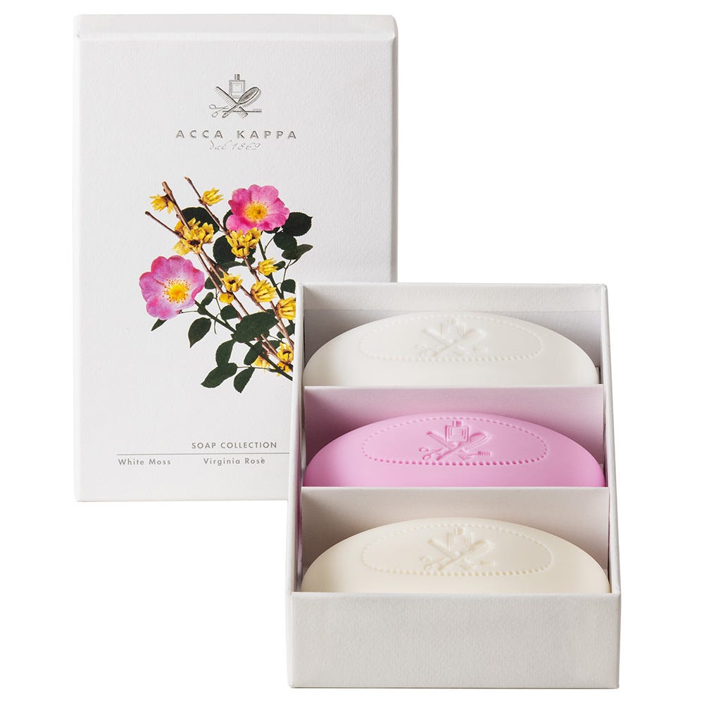Acca Kappa Soap Set White Moss, Green Mandarin & Sandalwood 3 x 150 g