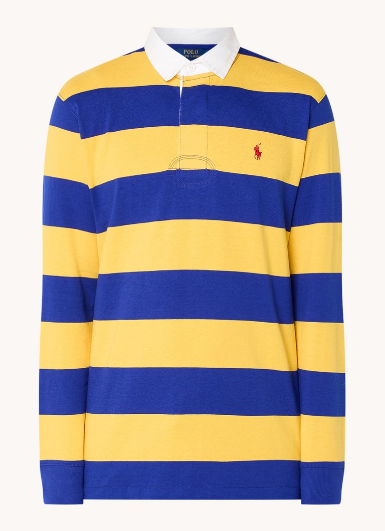 Ralph Lauren polo majica regularnog kroja s logotipom i prugastim printom