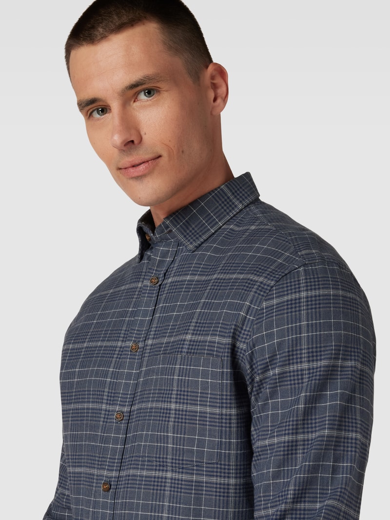 Regular Fit Freizeithemd aus reiner Baumwolle in graphit