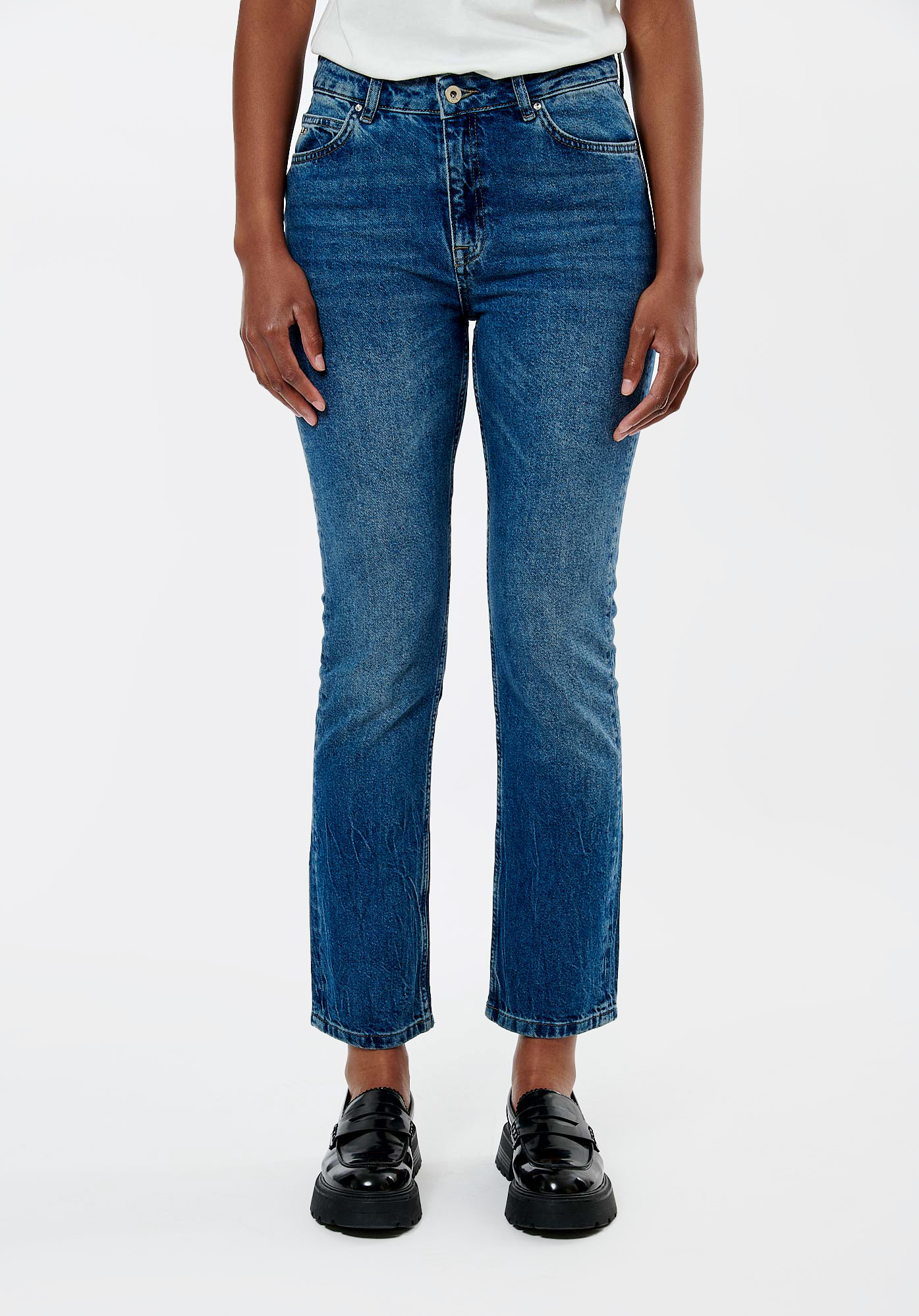 DONNY  Jean straight bleu femme