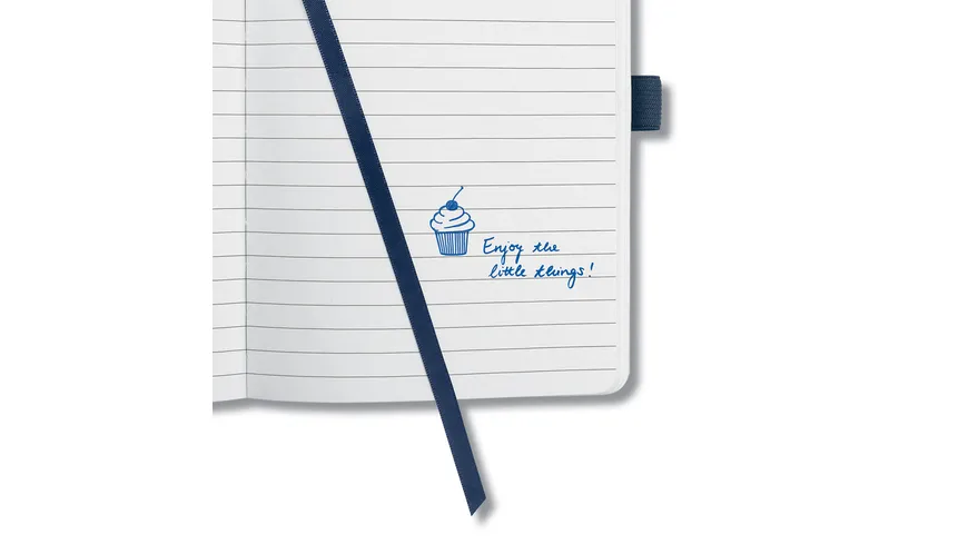sigel Notizbuch Jolie® liniert Midnight Blue 135x203x16mm