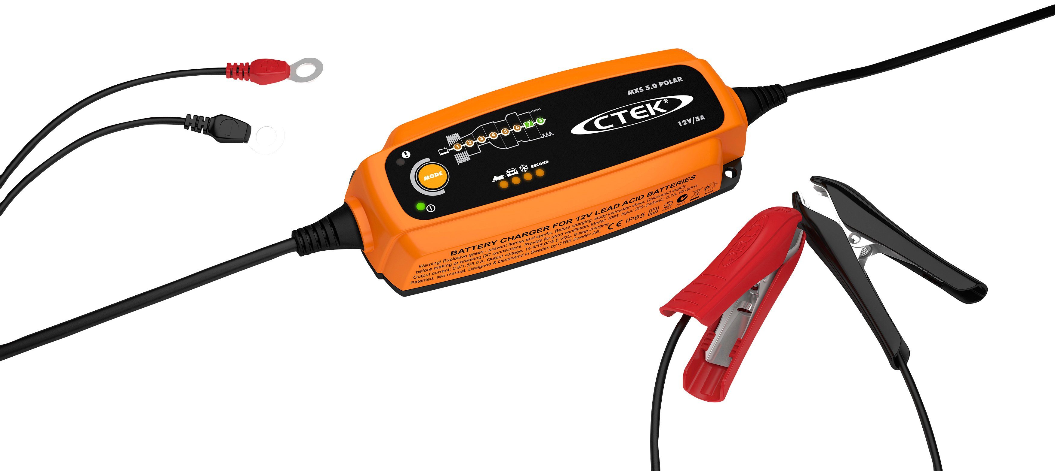 CTEK MXS 5.0 Polar Batterie-Ladegerät (Lädt Batterien bei extremer Kälte)