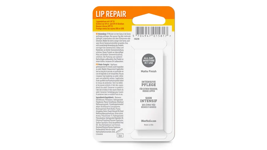 O´Keeffe´s Lip Repair Lippenbalsam LSF15 4.2 g