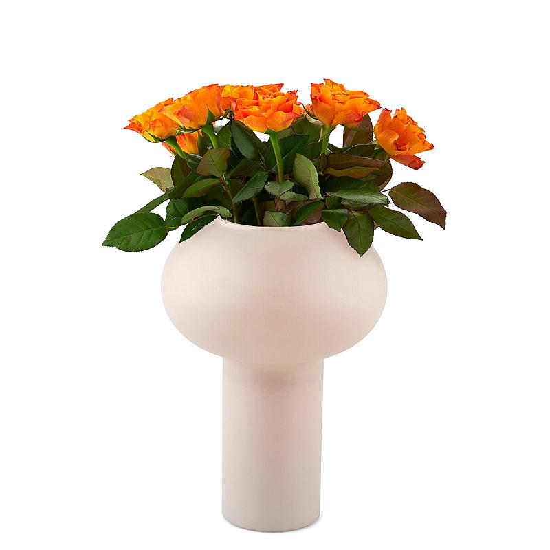 Home Glassvase Whisper 18 x 25 cm hvit
