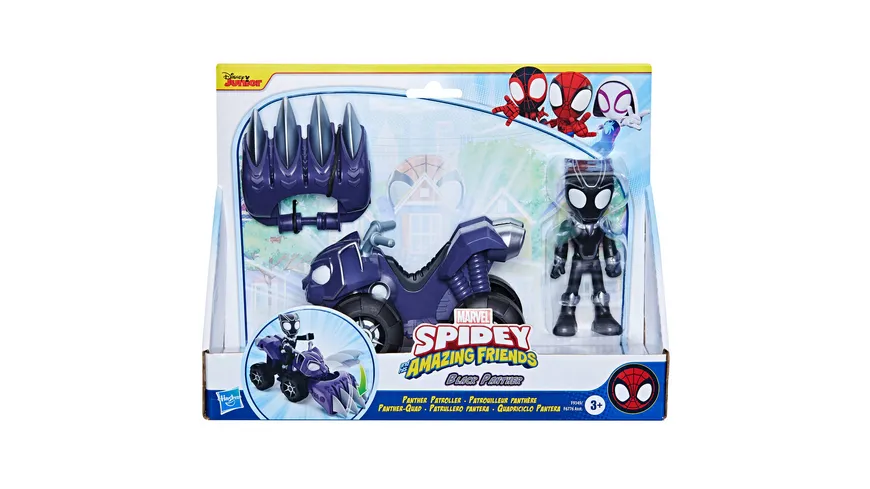 Hasbro - Marvel Spidey and His Amazing Friends Black Panther, Panther Patroller