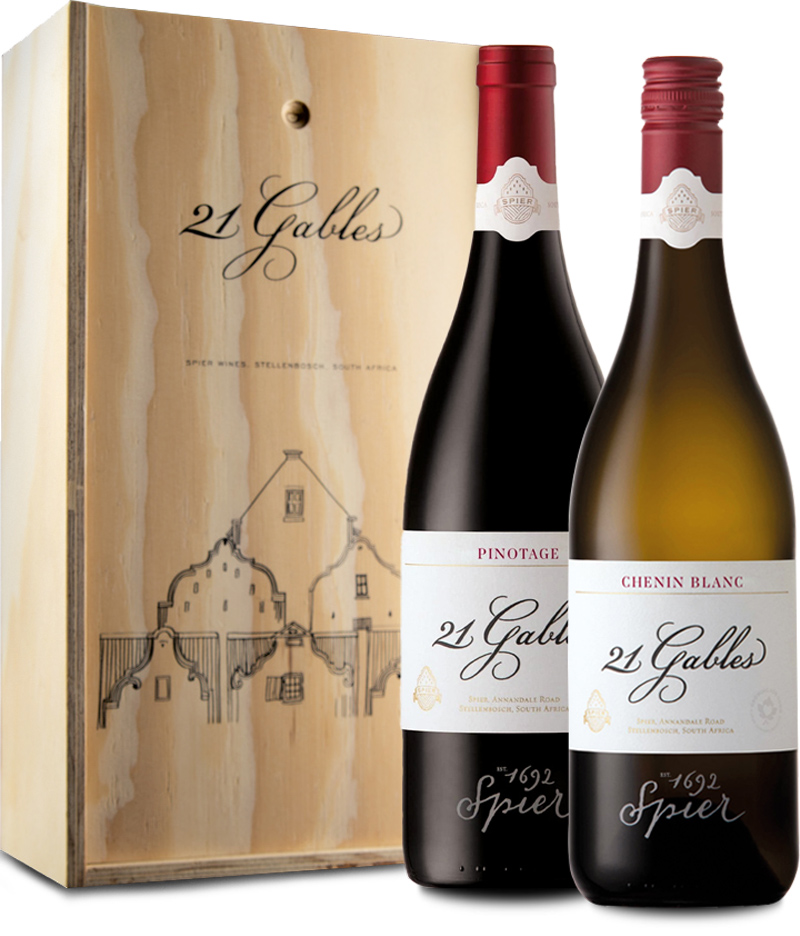 Spier 21 Gables Geschenkset in Holzkiste 