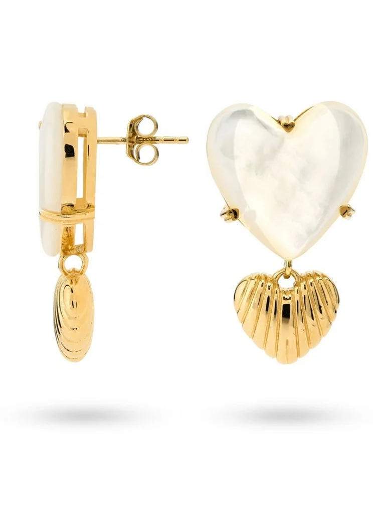 24Kae Gold-plated Ear Studs 42490Y