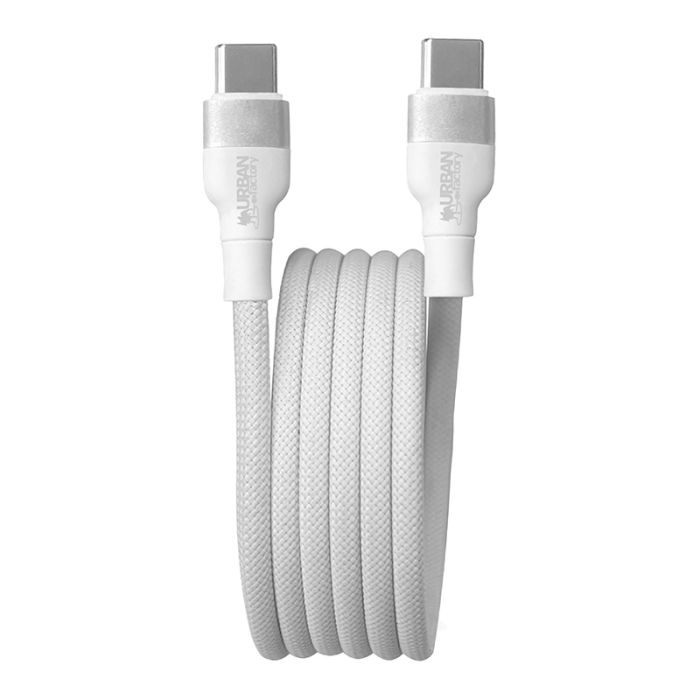 Cablu USB-C la USB-C URBAN FACTORY 1.2M Alb