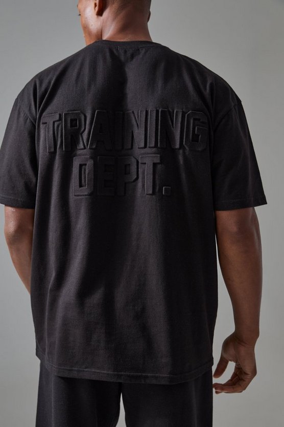 Oversize Man Active T-Shirt mit Training Dept Print