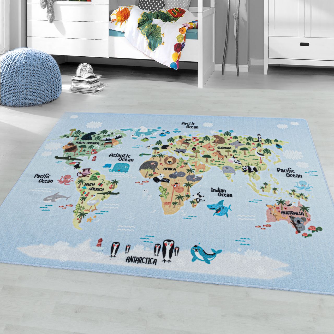 Ayyildiz Teppich, PLAY 2917, BLUE, 140 x 200 cm