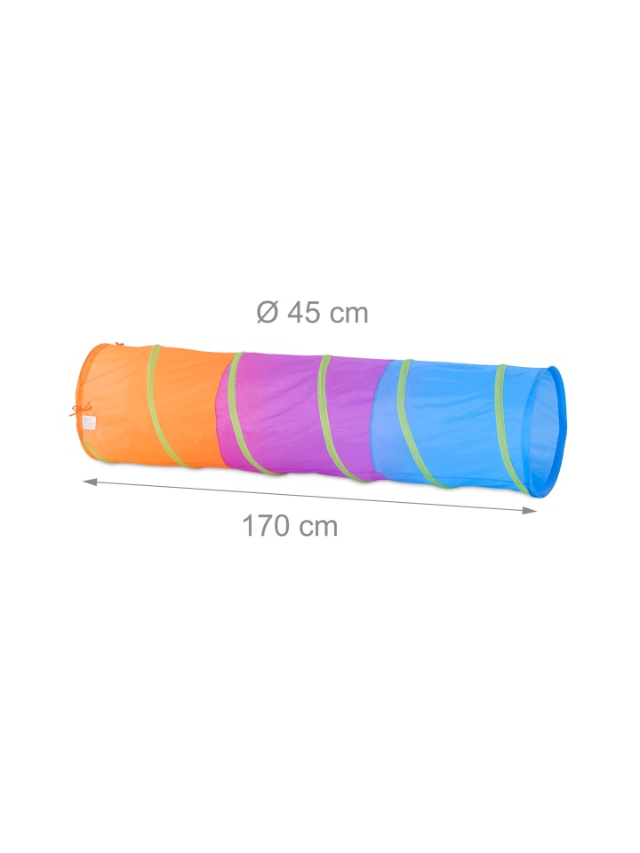 relaxdays Spieltunnel Kinder in Bunt günstig kaufen onesize