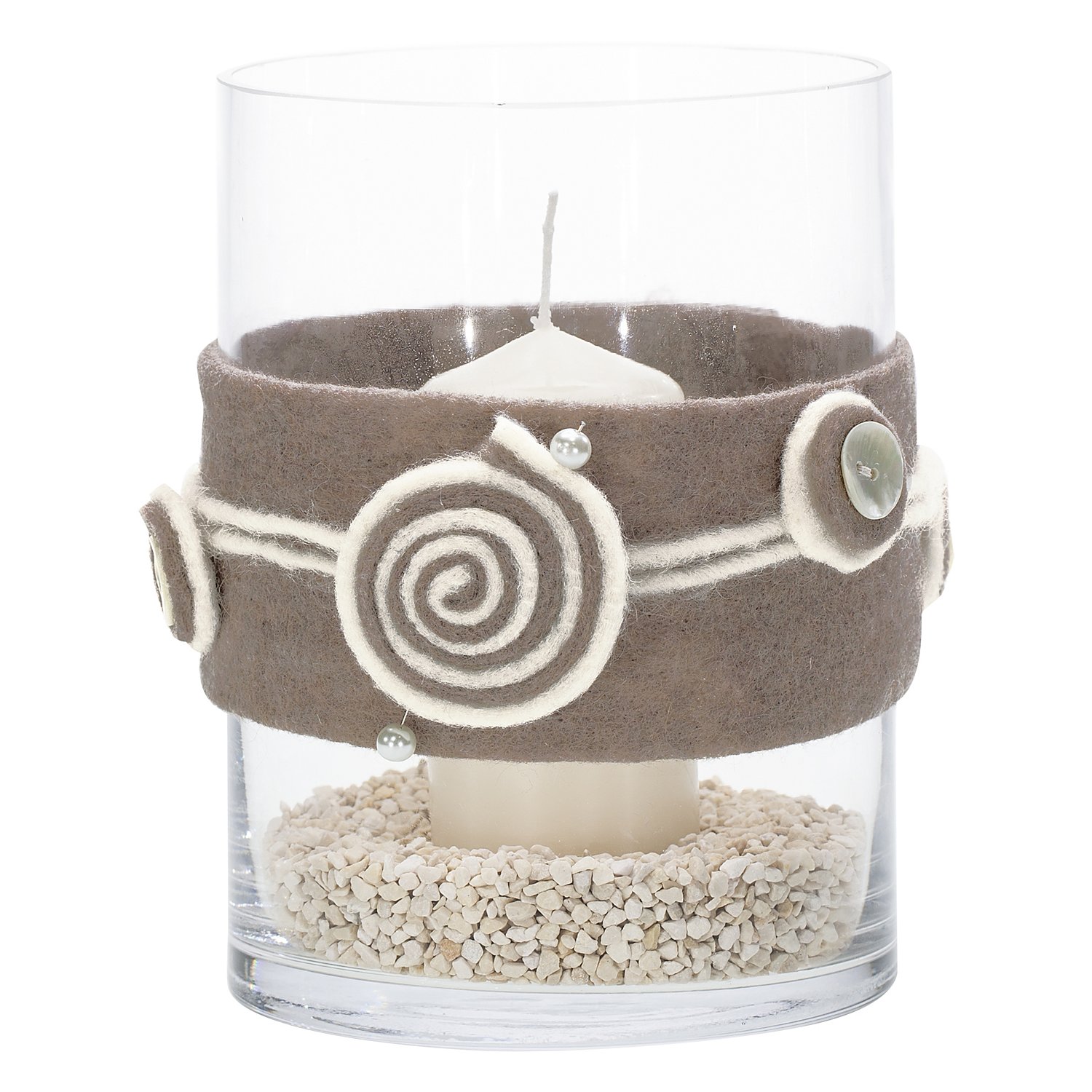 Filzband, taupe, 13 cm, 1,5 m